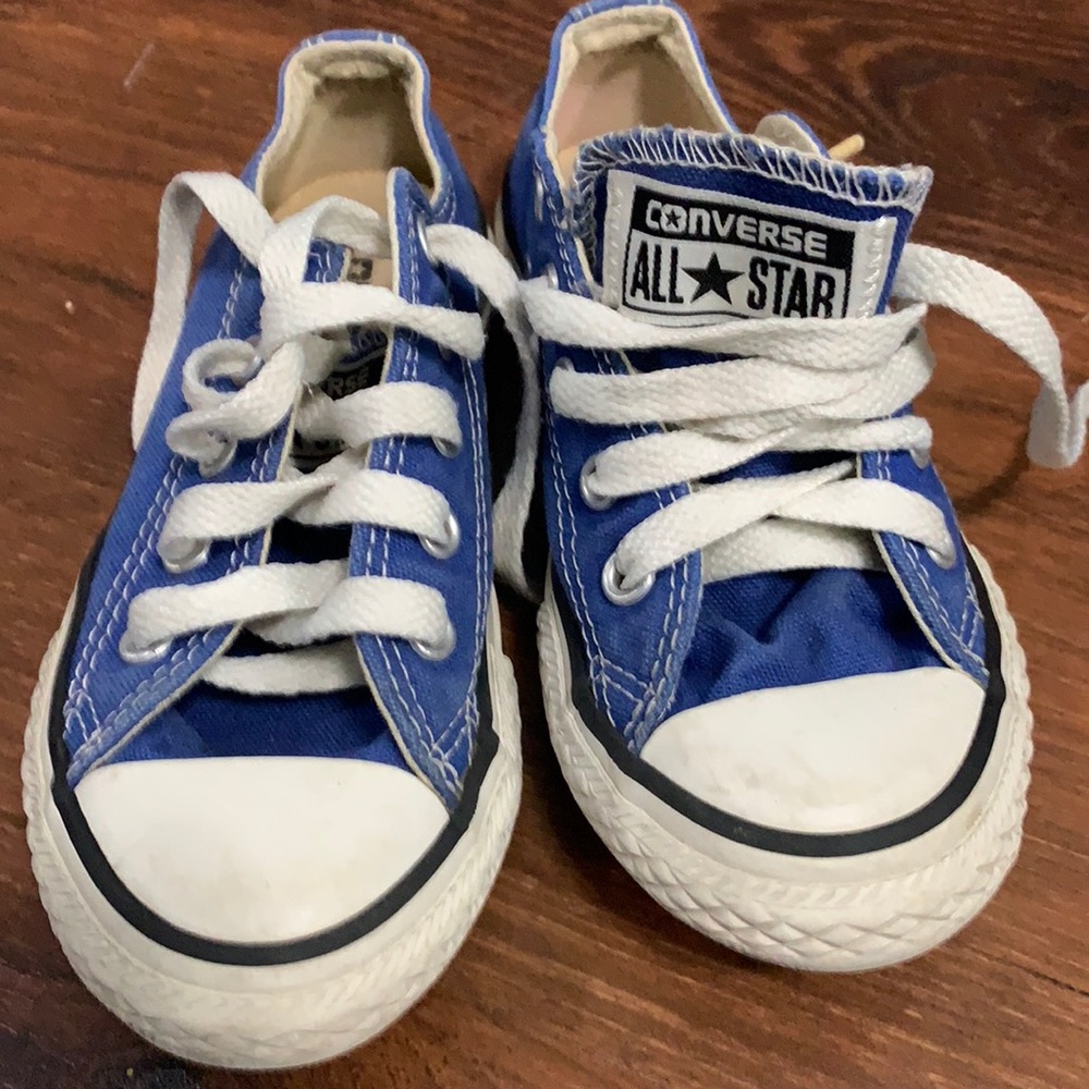 CONVERSE ALL STAR SZ 11 BOYS’ BLUE WHITE SNEAKERS
